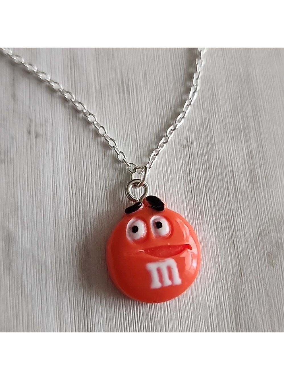 M&M Necklace 20 inch 925S Silver plate Chain NP